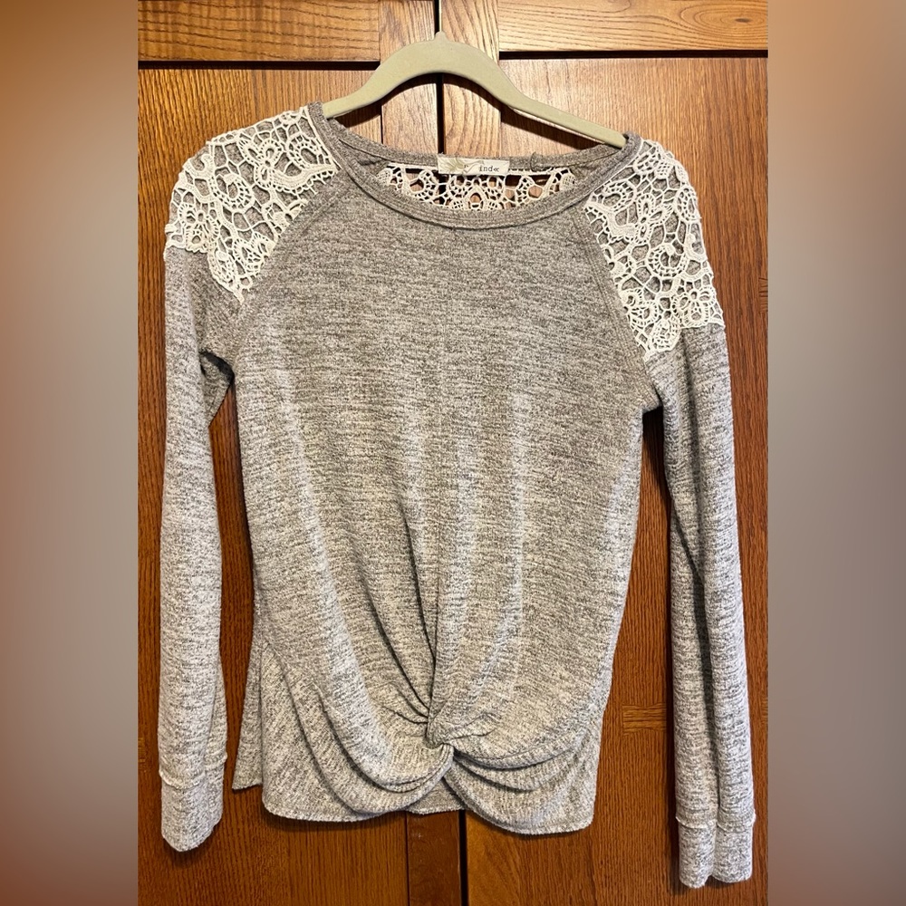 Women’s knot front sweater